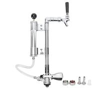 Pompa per Fusti di Birra Rubinetto per Fusti di Birra Rubinetto per Fusti di Birra in Acciaio Inossidabile Pompa per Fusti di Birra G5 / 8 Kit Pompa Pressurizzata per Fusti di Birra con Erogatore Rubi