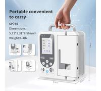 Pompa per infusione volumetrica digitale Controllo del flusso Allarme Batteria