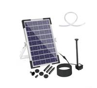 Pompa per laghetto a energia solare da 9 V 5 W per funzionamento automatico della fontana alla luce solare con pannello in vetro temperato e design a bassa manutenzione