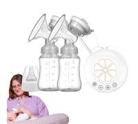 Pompa per latte elettrica, pompa elettrica portatile per l'assistenza infermieristica | Pompe per l'estrazione del tiralatte con 2 bottiglie di latte,Modalità multiple, basso rumore per le nuove madri