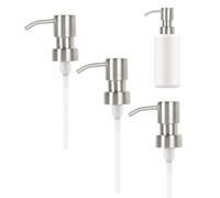 Pompa per lozione a 3 pezzi con filettatura, dispenser per sapone con pompa, pompa per sapone, ricambio per pompa erogatore di sapone, pompa dispenser disinfettante manuale per collo standard 28/400