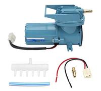 Pompa per ossigeno elettromagnetica CC per auto 12V 18W Pompa ad aria per aerazione silenziosa a risparmio energetico senza olio per pesca Trasporto di frutti di mare Lega di