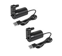 Pompa per Piscina, 2 Pezzi DC 3-5V USB Micro sommergibile Mini Pompa dell'Acqua Senza spazzole a Basso Rumore