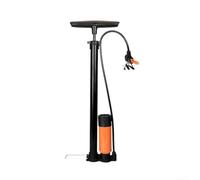 Pompa per Pneumatici Auto e per moto in Acciaio Pompa per Pneumatici | Manometro integrato, pressione fino a 200PSI, per cilindro metallico, tubo per tpu , ergonomia T-handle(Long Version)