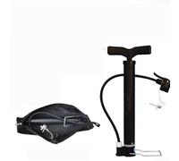 Pompa per Pneumatici Auto e per moto in Acciaio Pompa per Pneumatici | Manometro integrato, pressione fino a 200PSI, per cilindro metallico, tubo per tpu , ergonomia T-handle(High-Pressure+bag)