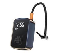 Pompa Per Pneumatici - Mini Cordless Con Display Digitale Ricaricabile | Pompa D'aria Portatile Per Auto E Gonfiatore Per Pneumatici | Dimensioni Compatte 12x8x5 Cm | Spegnimento Automatico E Luce LED