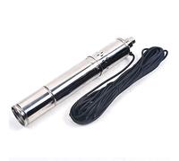 Pompa per pozzi profondi 500 W 50HZ, Pompa Sommersa per Pozzi Profondi 0,7HP, Lunghezza del cavo 15m, Massima Prevalenza 100m, Portata massima Portata 2 m³