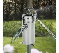 Pompa per pozzo a pressione manuale, Pompa di aspirazione in acciaio inossidabile, Pompa per acqua per pozzo profondo, Pompa a mano per pozzo a pressione vecchio stile, Aumenta il flusso d'acqua