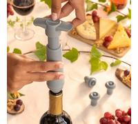 Pompa per Sottovuoto e Tappi per il Vino Winuum InnovaGoods [4 tappi di sughe