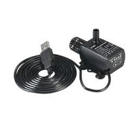 Pompa per Trasferimento Acqua | Erogatore Alimentato USB da 300 L/h - Pompa Per Stagno A Corrente Continua Con Flusso Regolabile - per Acquario Fontana Stagno Casa Esterno Seminterrato Giardino Cortil