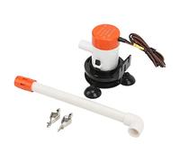 Pompa per Vasca da Bagno, Pompa di Sentina per Barca Ad Aspirazione Inferiore, Portata Regolabile, Portatile, Massimo 350 GPH, Sommergibile per Acqua Salata Dolce