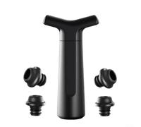 Pompa per vino in silicone ABS con data per tappo quadrante Silicone ABS | Mantiene il vino fresco 4 giorni, blocca l'aroma del sapore, facile azione della pompa, si adatta a bottiglie standard