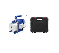 Pompa per vuoto, 1.8-4.8CFM Kit pompa for vuoto refrigerante Refrigerazione HVAC 1/3 1/4 con manometro for aria condizionata domestica(4CFM 1-4HP)