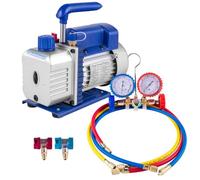 Pompa per Vuoto,Automatico Kit Pompa a Vuoto 1,8CFM 1/4HP,Condizionatore d'aria Frigorifero con Contatore per Aria Condizionata Pompa per Vuoto ad Aria Elettrica per Auto Sistemi di Refrigerazione