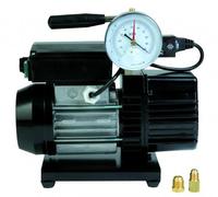 POMPA PER VUOTO BISTADIO CON VACUOMETRO E VALVOLA DI INTERCETTAZIONE RS3DE/V