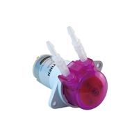 Pompa peristaltica 1 pzc 12V/24V, pompa dosatrice con 6 rulli Trasferimento di liquidi silenzioso fai-da-te regolabile ad alta precisione for acquario(3x5 pharmed bpt tube,12V)