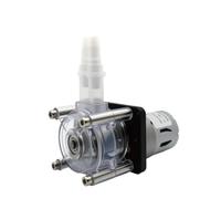 Pompa peristaltica 12 V/24 V 500 ml/min con testa in PC trasparente - Corrosione autoadescante for cambio automatico dell'acqua dell'acquario(Silicone tube,12V)