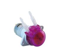 Pompa peristaltica 12V/24V, pompa dosatrice con 6 rulli Trasferimento di liquidi silenzioso fai-da-te regolabile con flusso ad alta precisione for acquario(2x4 pharmed bpt tube,12V)