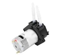 Pompa Peristaltica 12V 3 * 5, Pompa Dosatrice di Liquidi Cw/Ccw Micro Pompa Automatica per Acqua Testa Del Tubo Peristaltico Fai da Te, per Acquari, Analisi Chimiche di Laboratorio (Nero)