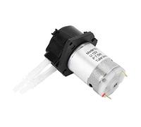 Pompa peristaltica dosatrice 12V 3 * 5 Micro pompa automatica per acqua di precisione di livello laboratorio Controllo del flusso per acquari Analisi chimica Teste per tubi (Nero)