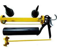 Pompa Pistola Manuale per Malta Stucco Stuccatura Calce Cemento Colla + 2 Ugelli