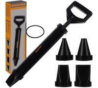 Pompa Pistola Manuale per Malta Stucco Stuccatura Calce Cemento Colla + 4 Ugelli