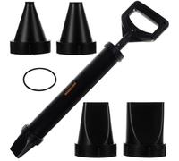 Pistola a vuoto per stuccatura di pietre e piastre + 4 attacchi 850 ml di nero