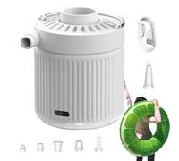 Pompa pneumatica elettrica, pompa ad aria a riempimento rapido - Pompa di sgonfiaggio portatile a riempimento rapido | Pompa per gonfiare e sgonfiare il materasso ad aria con 6 ugelli per la mia