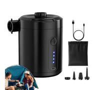 Pompa Portatile - Gonfiatore Ricaricabile | Compressore Elettrico | Mini Gonfiatore Sgonfiatore Wireless USB C Con Batteria 3500mAh, 4 Ugelli, Compressore Silenzioso Per Campeggio Viaggio Casa, Gonfia