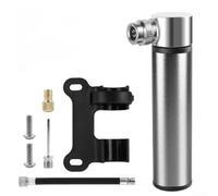 Pompa portatile per mini bici, 120 psi, in lega di alluminio, ad alta pressione, compatibile con valvole Presta/e Schrader, include staffa per bici da strada MTB (D)