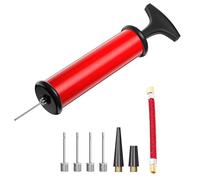 Pompa portatile per palloni, kit di gonfiaggio con ago, ugello, tubo di estensione, pompa manuale per pallacanestro, calcio, pallavolo, pallanuoto, rugby, esercizi, sport, palloncini, nuoto