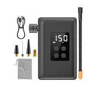 Pompa portatile, spegnimento automatico con manometro a LED, pompa elettrica portatile per gonfiaggio pneumatici, per strada, città, ciclismo, palloncini, nuoto, piscina, giocattoli, casa, viaggi