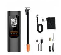 Pompa Portatile USB Ricaricabile Auto Stop Pompa Portatile USB | Doppio schermo LCD, monitoraggio pressione , accuratezza elevata, flusso 25L/min, ricarica USB