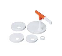 Pompa Prodotti Spessi - Kit 5 Coperchi 28 Cm Plastica Bianca - 1 Un.
