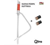 POMPA QLIMA TRAVASO A BATTERIA LIQUIDI ACQUA GASOLIO COMBUSTIBILE STUFA BENZINA