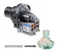 Pompa scarico acqua lavatrice Candy 92122365 91200600 vecchia serie