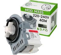 Pompa Scarico Lavatrice 40W 220 / 240V con Codice Originale C00312432 per Ariston 480181701068 per Indesit 50245289009 per AEG Modello M325 - Garanzia di 5 Anni - ONIX TECH
