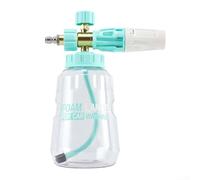 Pompa schiumogena per lancia schiuma con flusso d'acqua regolabile, diversi modelli di spruzzo, capacità 1 l per lavaggio auto (verde menta)