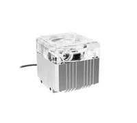 Pompa silenziosa for raffreddamento ad acqua del computer, prevalenza massima 3,5 m, con flussometro 650 l/h(Silver,5V RGB Manual Ctrl)