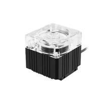 Pompa silenziosa for raffreddamento ad acqua del computer, prevalenza massima 3,5 m, con flussometro 650 l/h(Black,5V RGB Manual Ctrl)