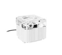 Pompa silenziosa for raffreddamento ad acqua del computer, prevalenza massima 3,5 m, con flussometro 650 l/h(White,5V RGB Manual Ctrl)