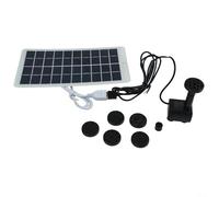 Pompa solare all'aperto della fontana con 9 ugelli ed opzione di alimentazione USB, portata massima di 120L/h