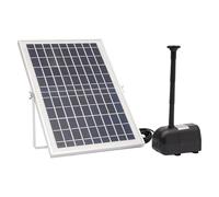 Pompa solare da 10 W, con batteria da 1500 mAh e IP68, impermeabile - fontana solare galleggiante con 6 ugelli per fontana, pompa ad alte prestazioni 264GPH per laghetti da giardino, esterni