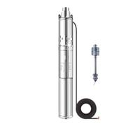 Pompa Solare For Pozzi Profondi CC Con Controller, Pompe Sommergibili Solari Senza Spazzole Alta Efficienza Completezza(270W)