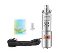 Pompa solare per fontana profonda, 180 W, 12 V, in acciaio inox, portata 1,2 m³/h, profondità di immersione 30 m, IP68, pompa dell'acqua per fontane profonde, irrigazione
