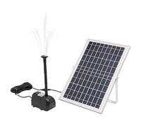 Pompa solare per laghetto 1000L/H con IP68, fontana in ABS resistente alle intemperie, per laghetto da giardino, balcone e fontana, altezza 1,5 m, con pannello solare regolabile in inclinazione e