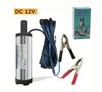 Pompa sommergibile 1 pz 12V, pompa portatile per trasferimento olio, corpo, pompa elettrica ad acqua con pinze a coccodrillo, adatta per il trasferimento di diesel, cherosene e acqua