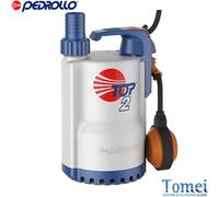 POMPA Sommergibile Acque Chiare 1,25Hp TOP5 Cavo 10m Galleggiante 220V Pedrollo