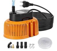 Pompa Sommergibile Acque Scure, Pompa Sommersa 75W 3200L/H pompa di Scarico per Copertura con Cavo da 7,2 m, 6 Adattatori Diversi, Tubo da 5 m Protezione Dalla Mancanza d'acqua