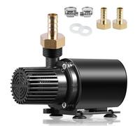 Pompa Sommergibile DC 5V, Pompa Sommersa Acque USB, Pompa Immersione 500L/H, 5W Mini Pompa Acqua, 1,5M Linea con Morsetto, per Laghetto Lpiscina Giardino Acquari, Ultra Silenziosa